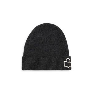Isabel Marant Bayle Logo Merino Wool Beanie